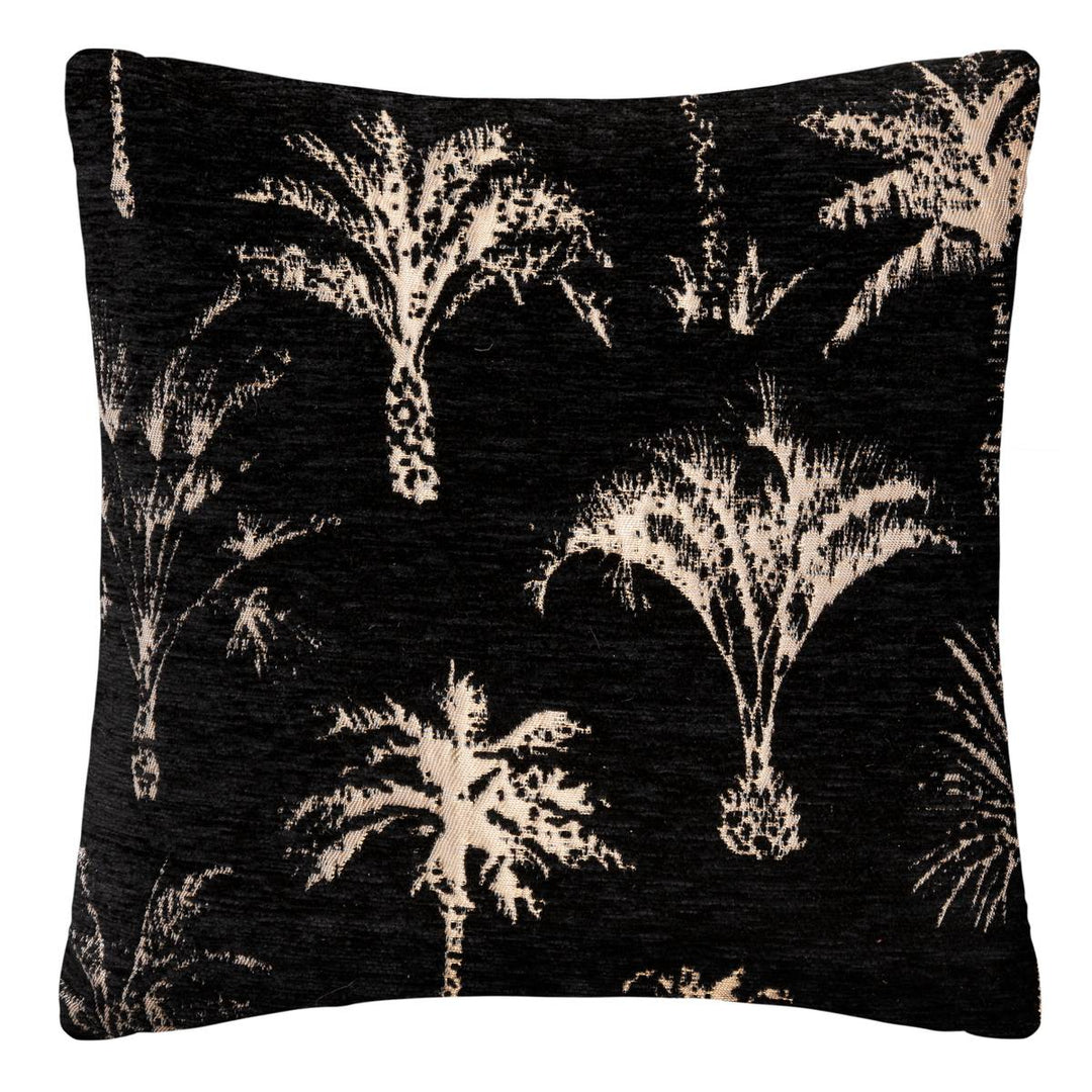 Housse de coussin Palm Noir