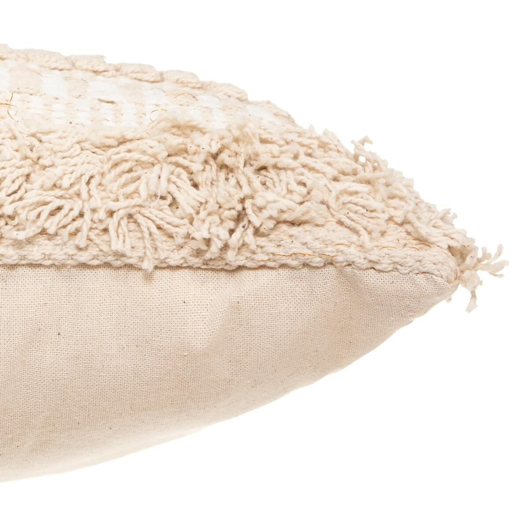 Coussin coton sable