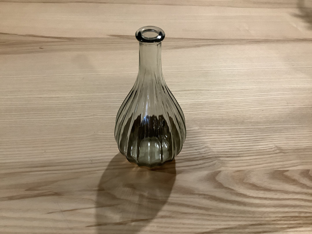 Vase verre fond dorée