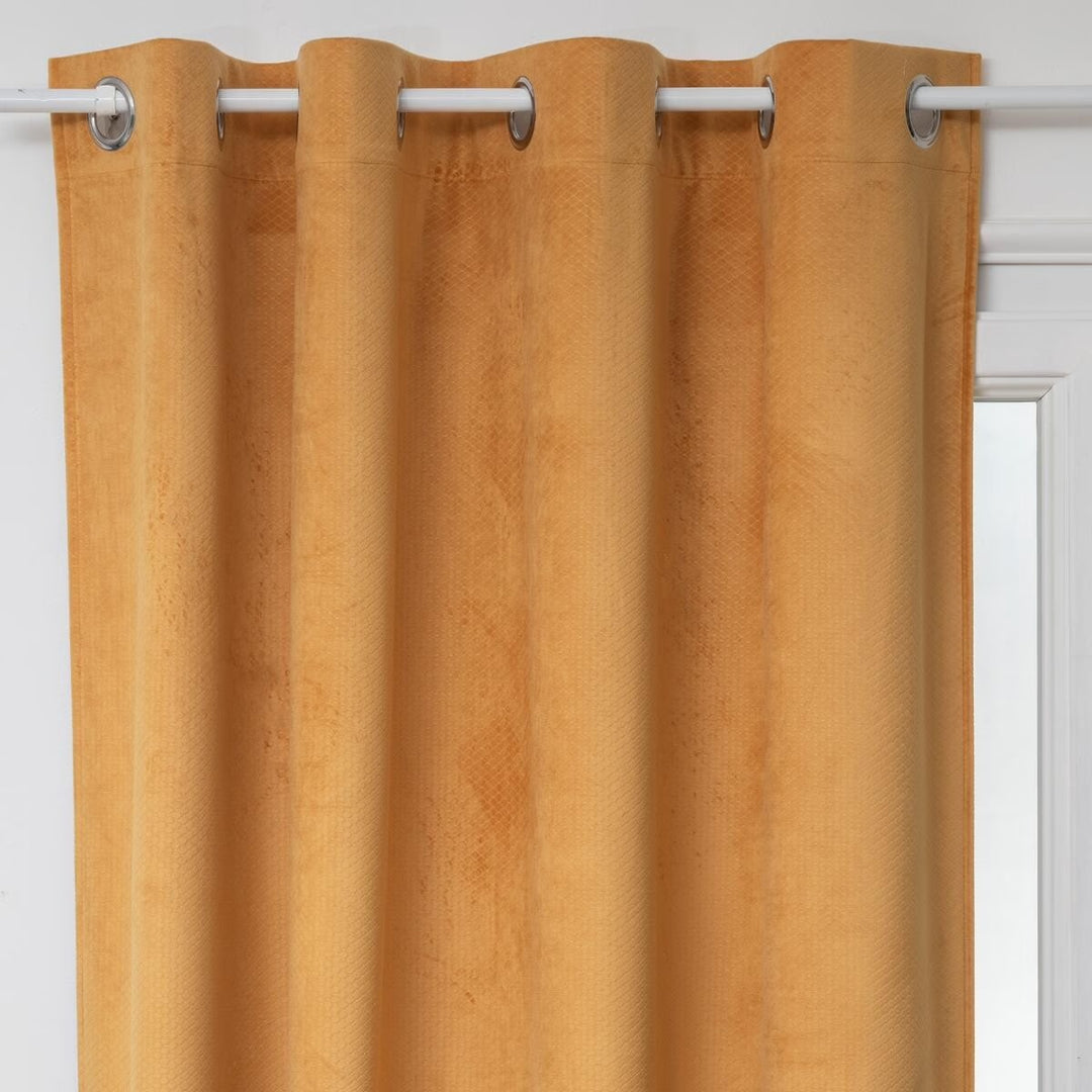 Rideau occultant 140x260 velours ocre